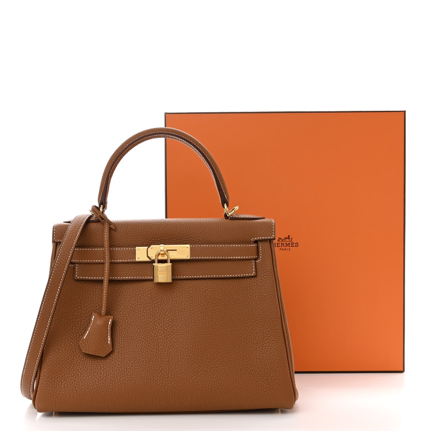 Hermes Togo Kelly Retourne 28 Gold 11 of 11