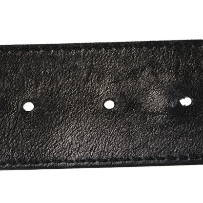 Christian Dior Calfskin Stitched CD Belt 85 34 Black 4 of 6