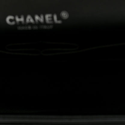 Chanel Lambskin Chevron Quilted Jumbo Double Flap  So Black 5 of 10