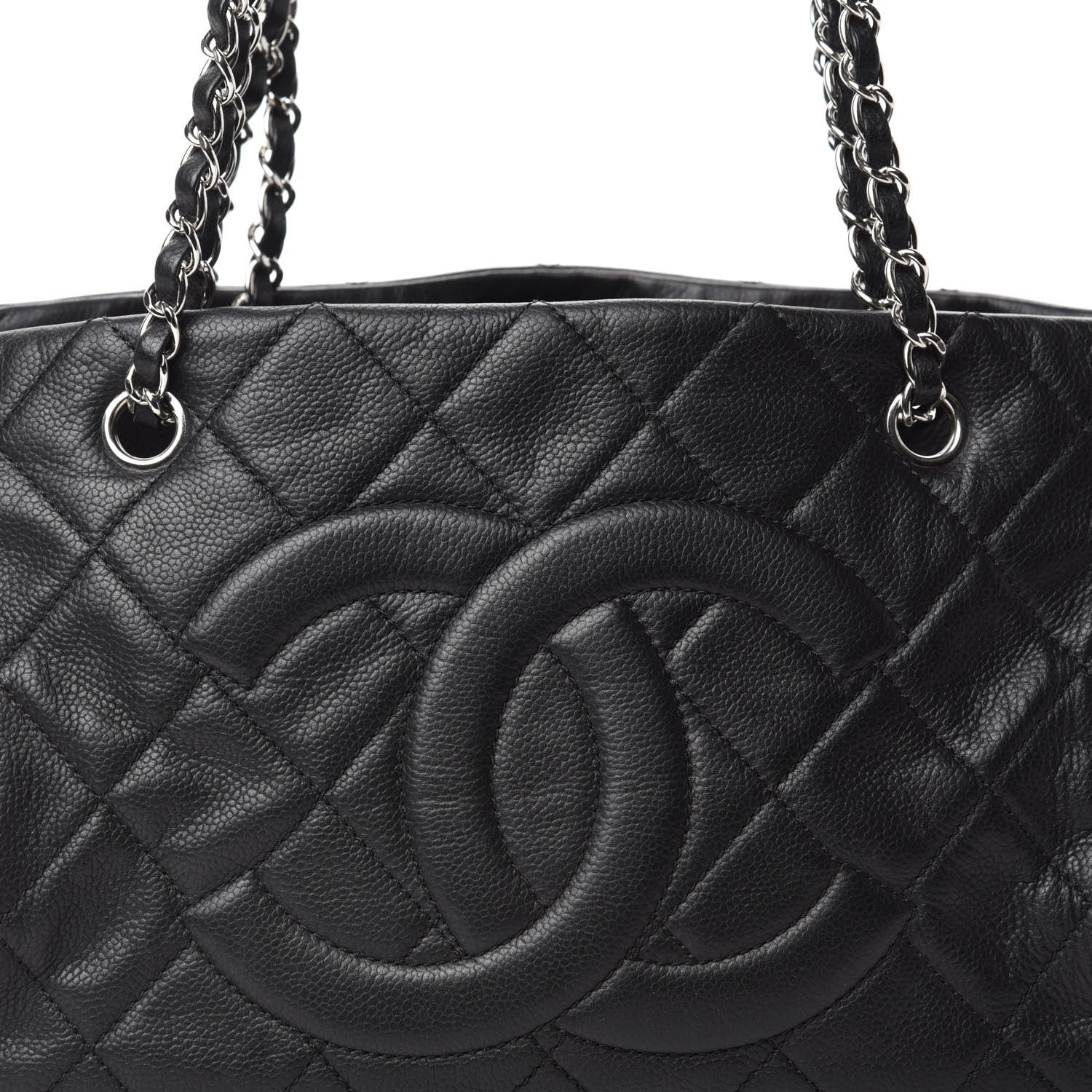 Chanel Caviar Quilted CC Timeless Soft Tote Black 17 of 17