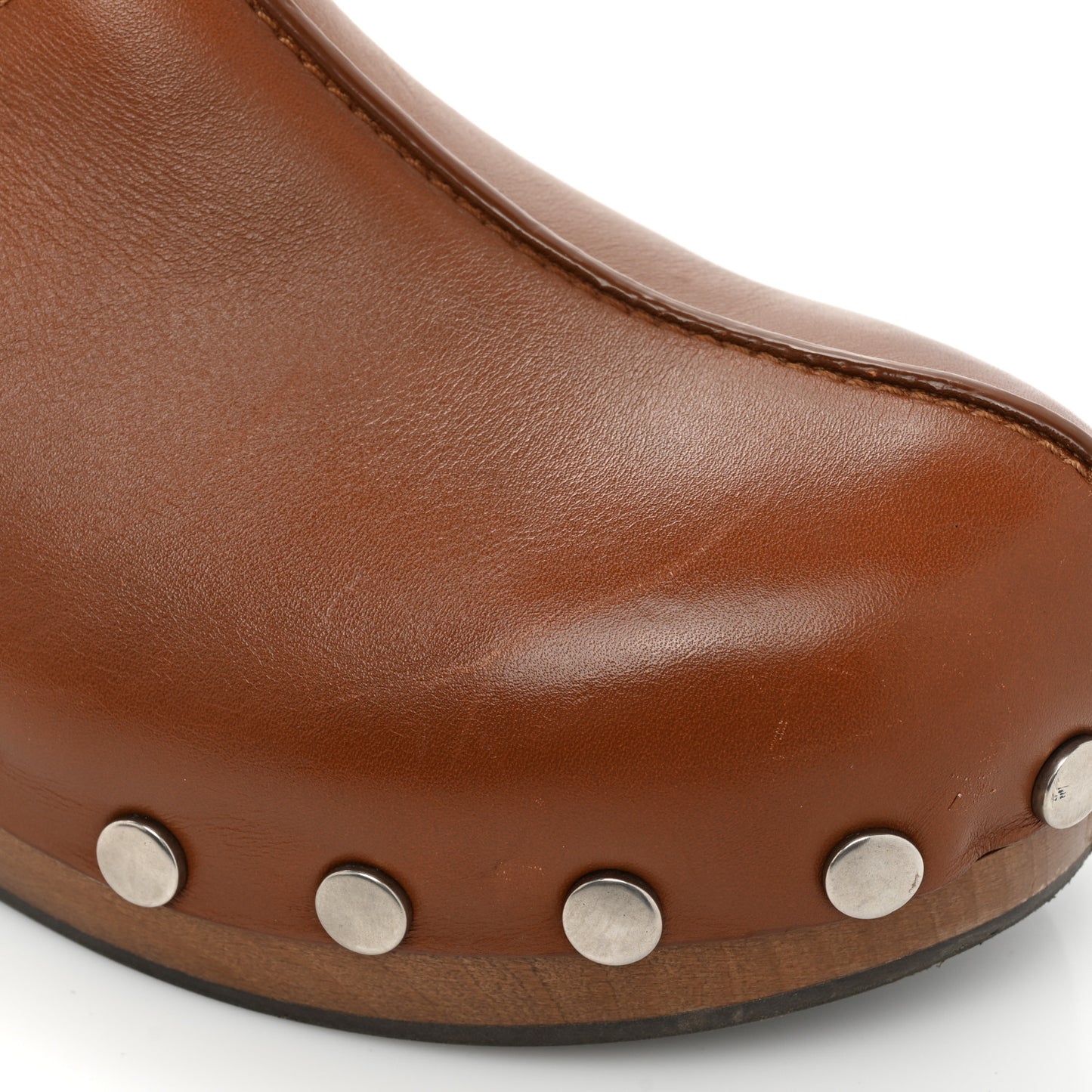 Calfskin Diorquake 20mm Slingback Clogs 38.5 Camel