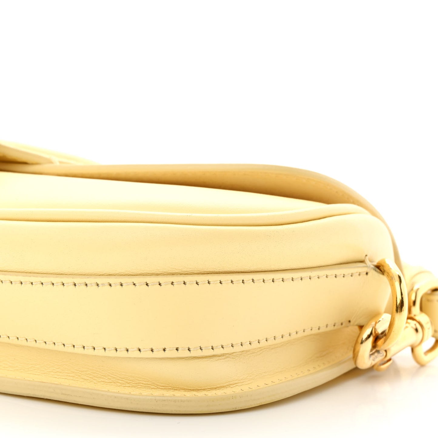 Box Calfskin East West Bobby Bag Pale Yellow