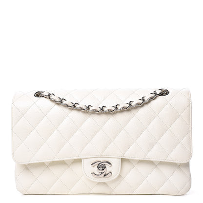 Chanel Caviar Quilted Medium Double Flap White 1 of 13