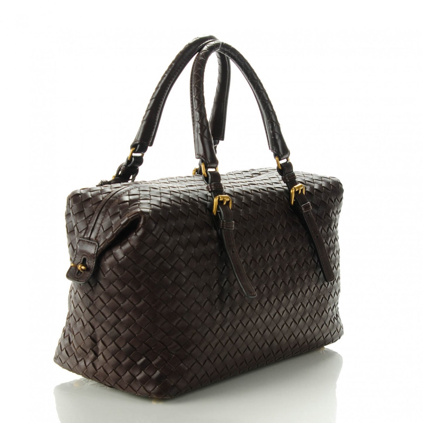 Nappa Intrecciato Montaigne Ebano