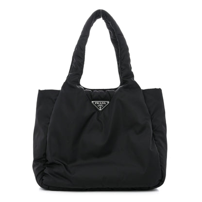Prada Re-Nylon Padded Large Tote Black 1 of 13