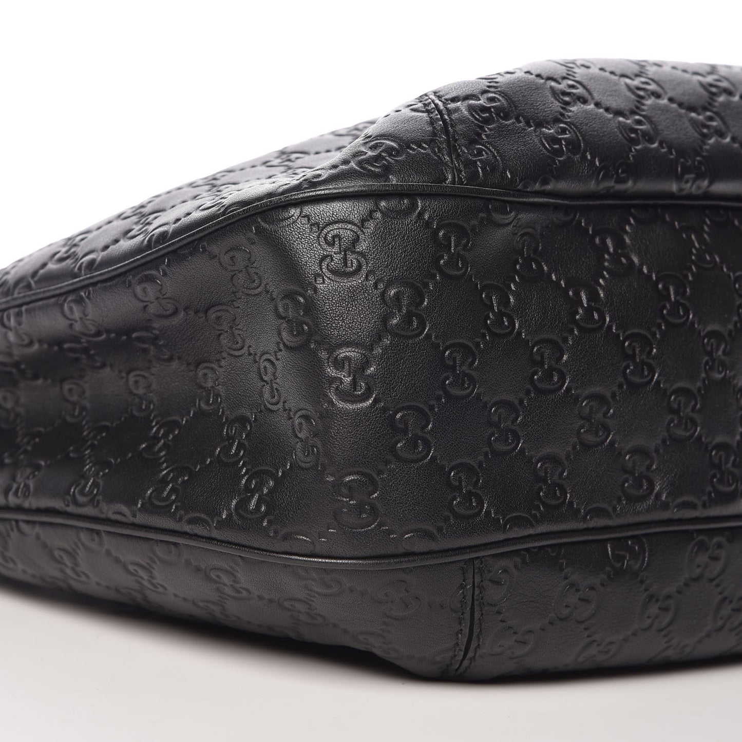Guccissima Large New Ladies Web Hobo Black