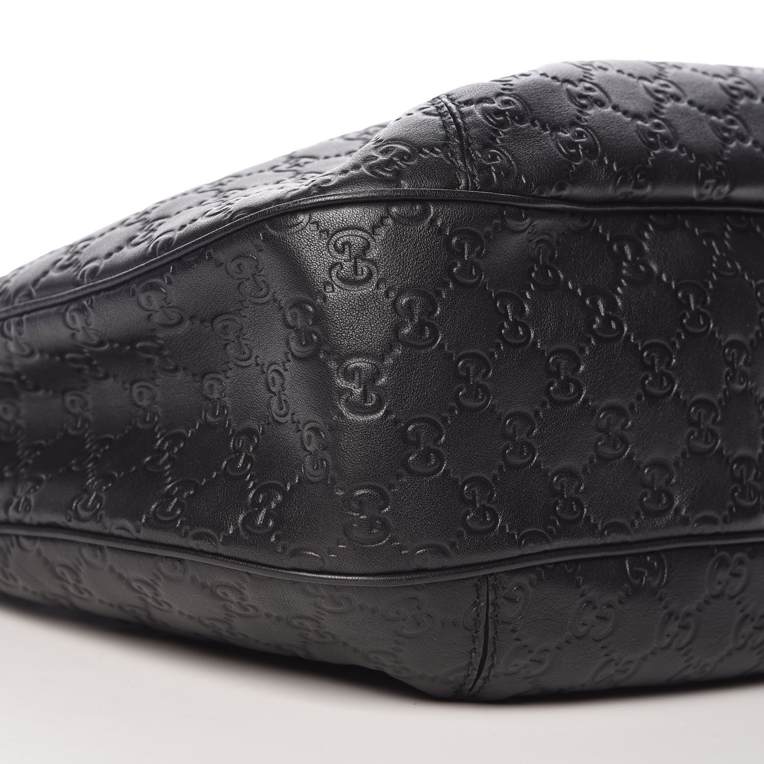 Gucci Guccissima Large New Ladies Web Hobo Black 8 of 9