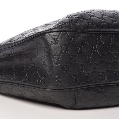 Gucci Guccissima Large New Ladies Web Hobo Black 8 of 9