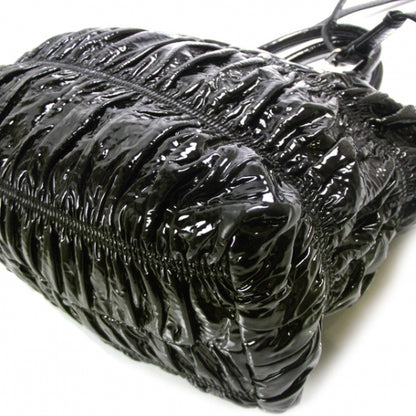 Prada Vernice Gaufre Tote Black 5 of 10