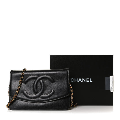 Chanel Caviar Timeless CC Wallet On Chain WOC Black 15 of 15