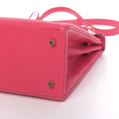 Hermes Taurillon Clemence Kelly Retourne 28 Rose Extreme 10 of 11