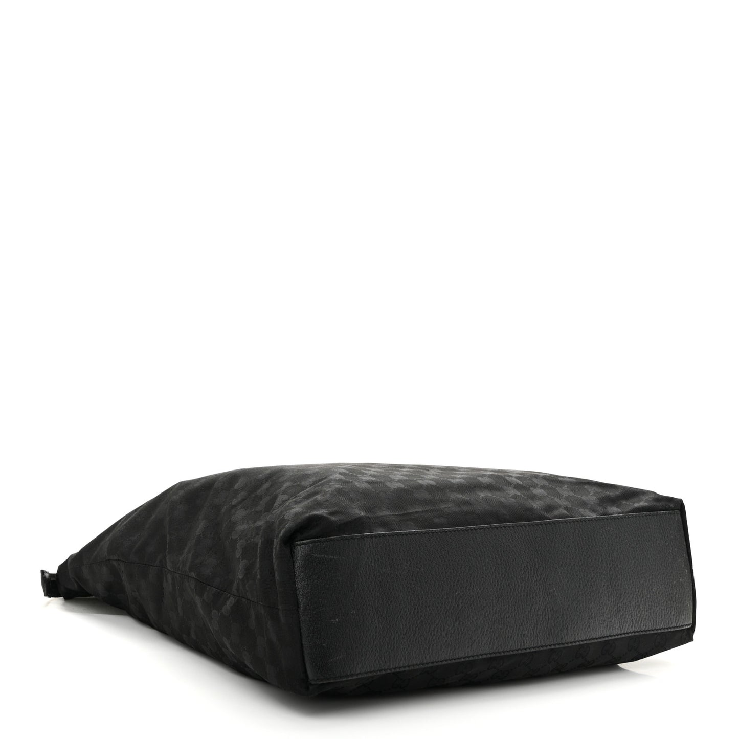 GG Monogram Large Web Handle Vertical Tote Black