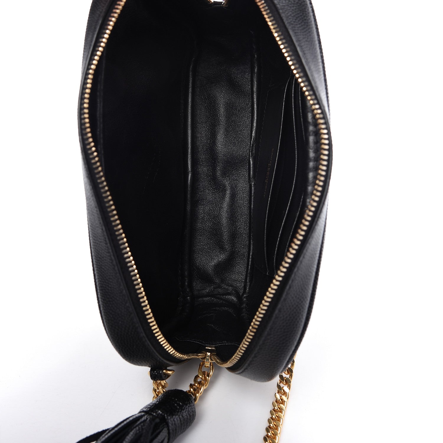 Saint Laurent Grain De Poudre Matelasse Monogram Mini Lou Camera Bag Black 5 of 10