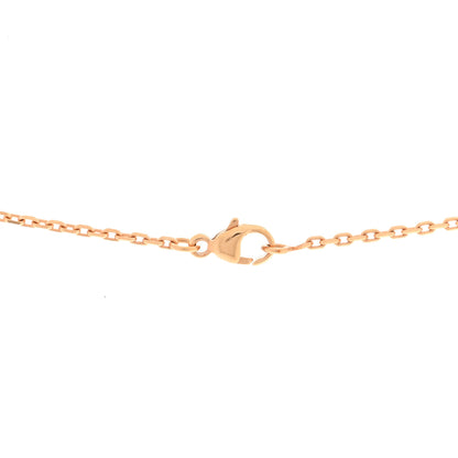 Hermes Lacquered Rose Gold Mini Pop H Pendant Necklace Orange 5 of 5