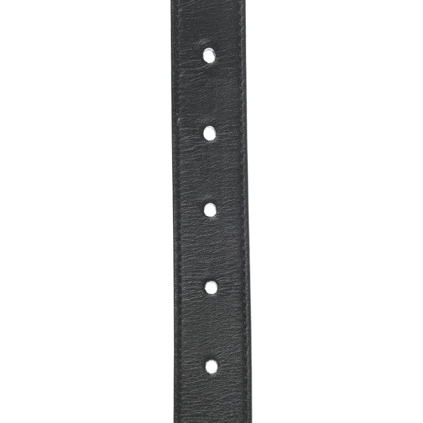 Moon Calfskin Torchon Double G 25mm Belt 85 34 Black