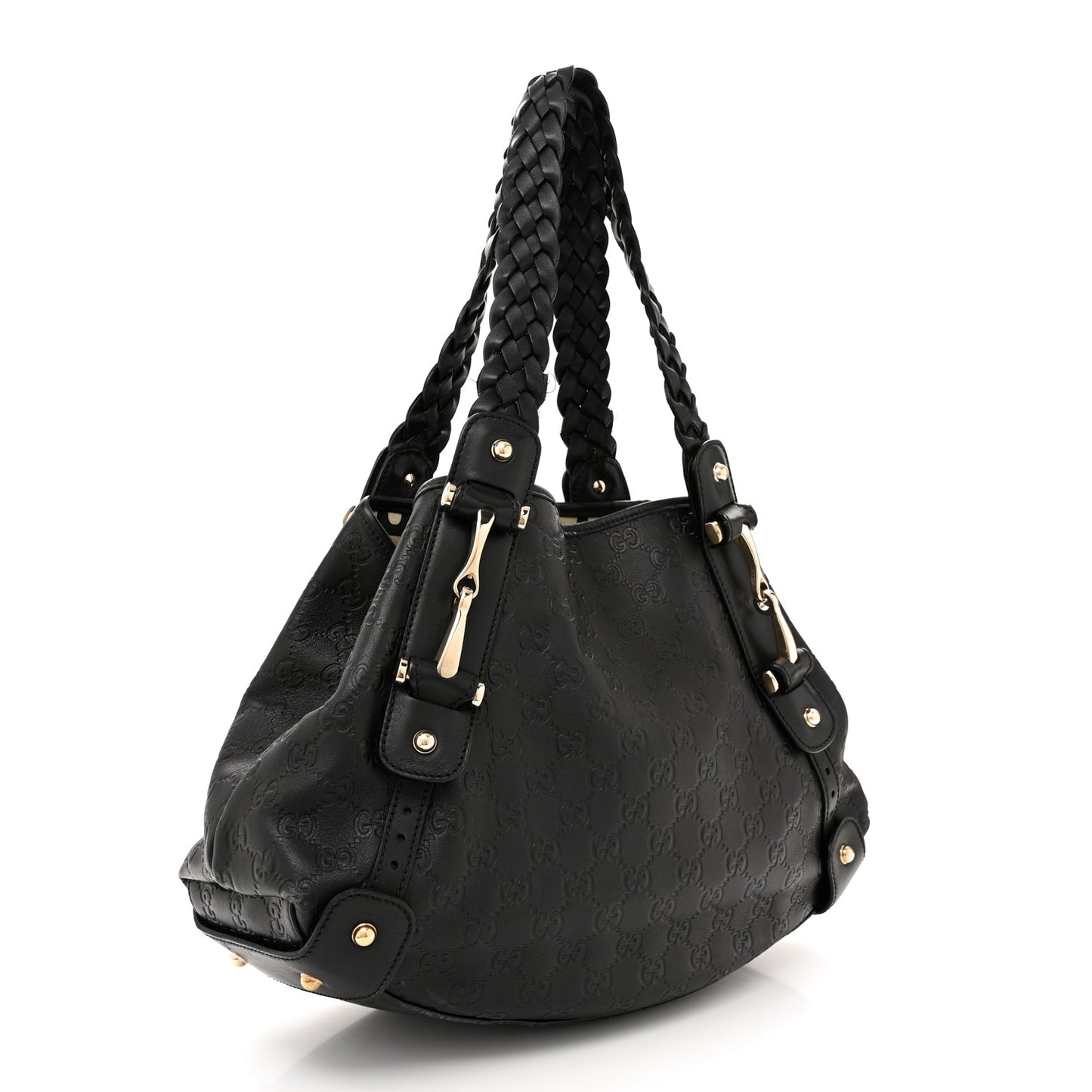 Guccissima Small Pelham Shoulder Bag Black