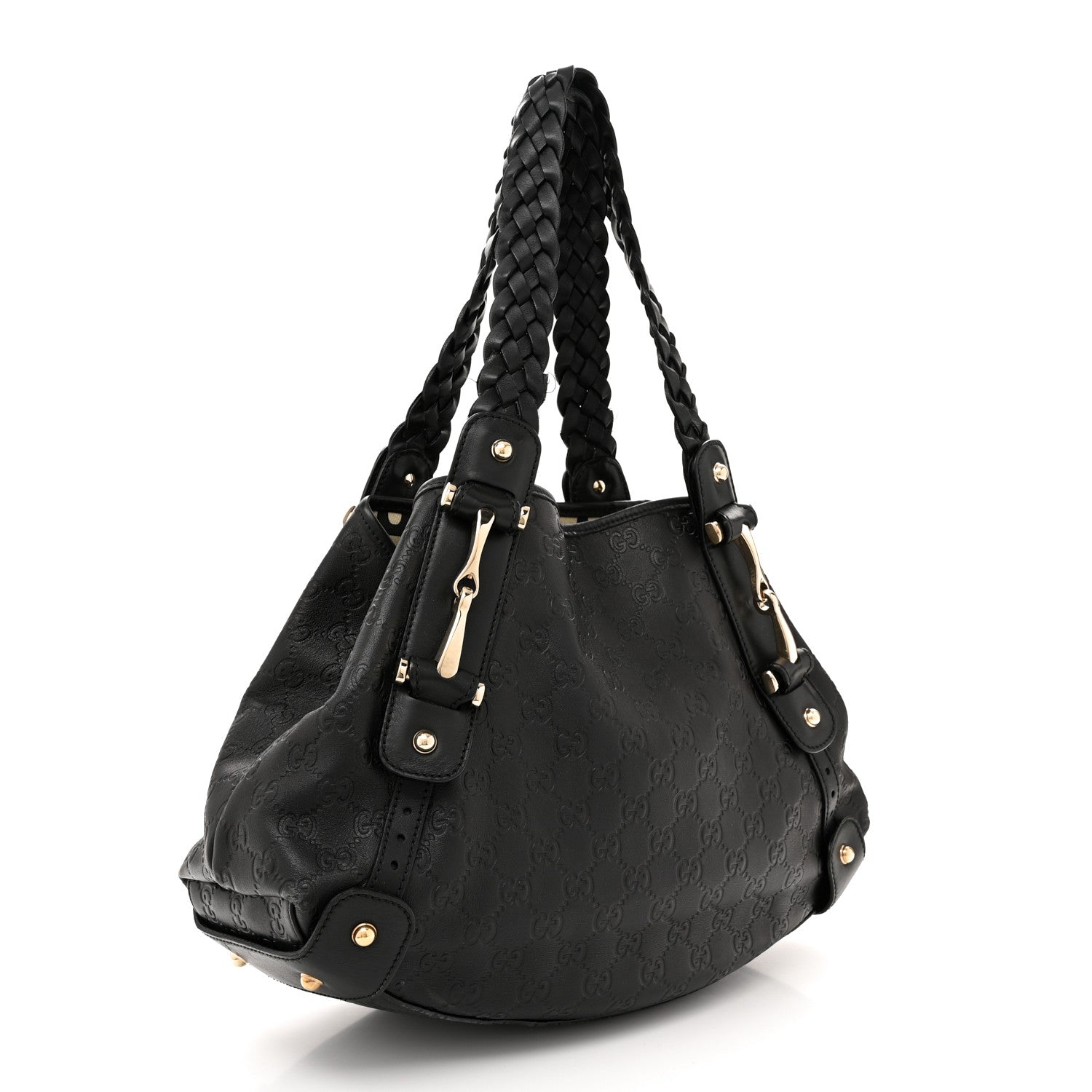 Gucci Guccissima Small Pelham Shoulder Bag Black 3 of 15