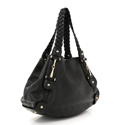 Gucci Guccissima Small Pelham Shoulder Bag Black 3 of 15