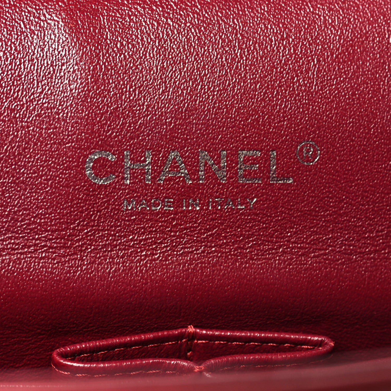 Chanel Patent Quilted Maxi Double Flap Dark Red 6 of 10