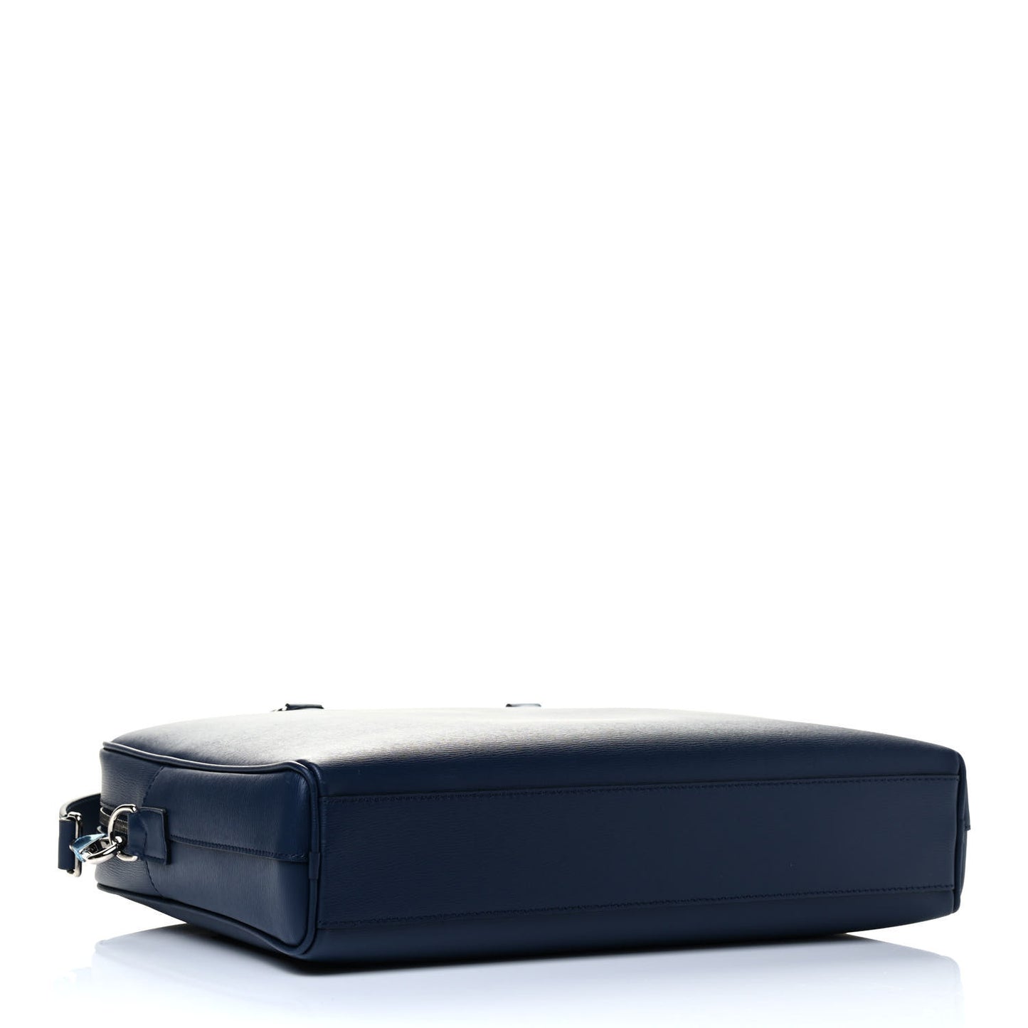 London Calfskin Ainsworth Briefcase Navy
