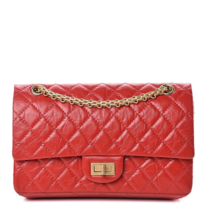 Chanel Aged Calfskin Quilted 2.55 Reissue 225 Flap Red 1 of 10
