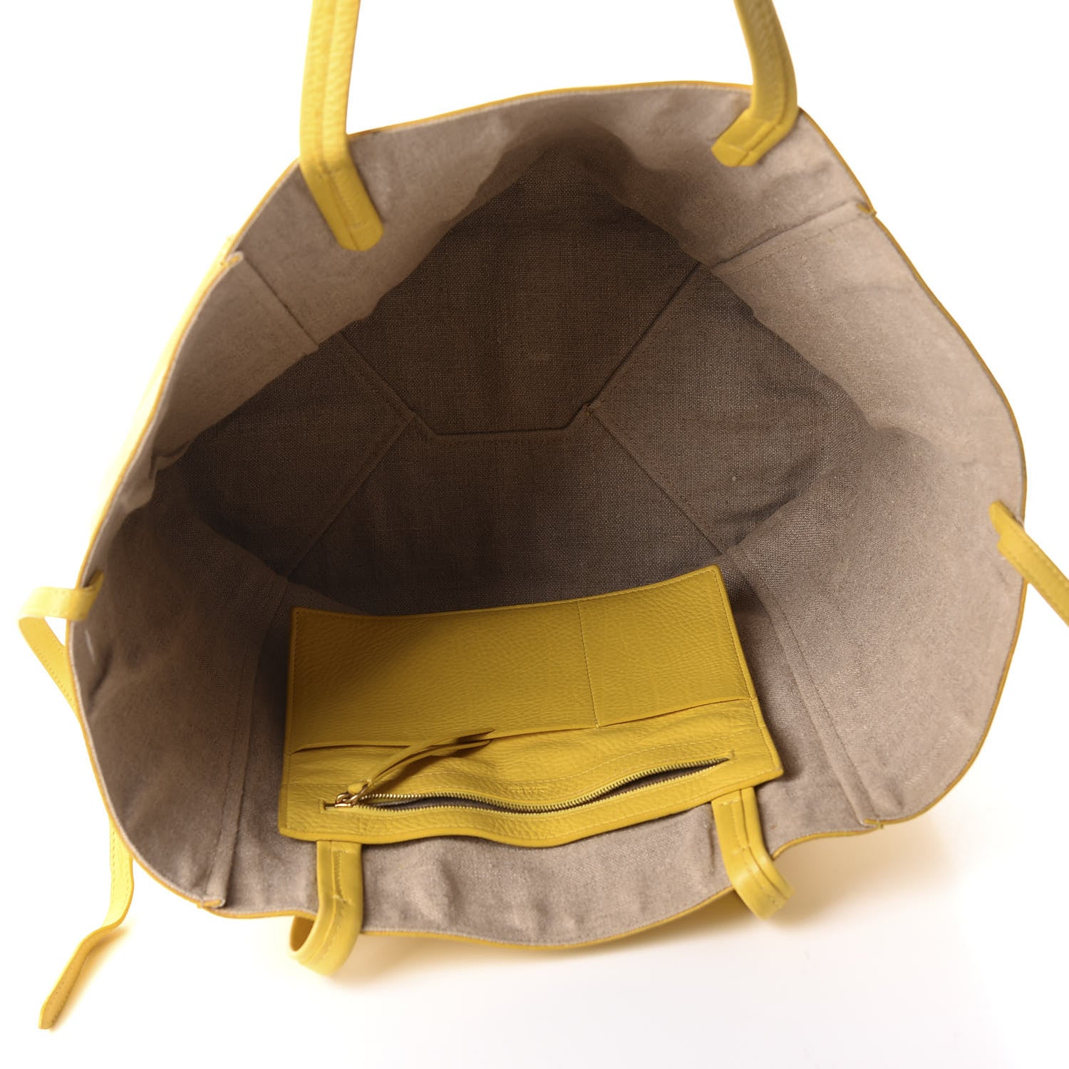 Celine Soft Grained Calfskin Small Belt Cabas Phantom Sunflower 6 of 11