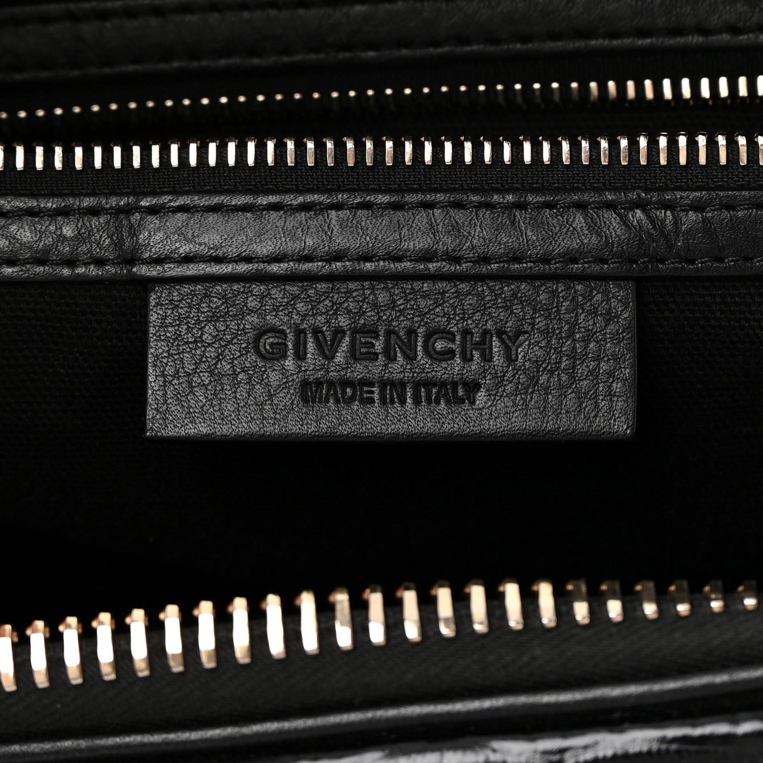 Givenchy Calfskin Crocodile Embossed Medium Antigona Black 6 of 16