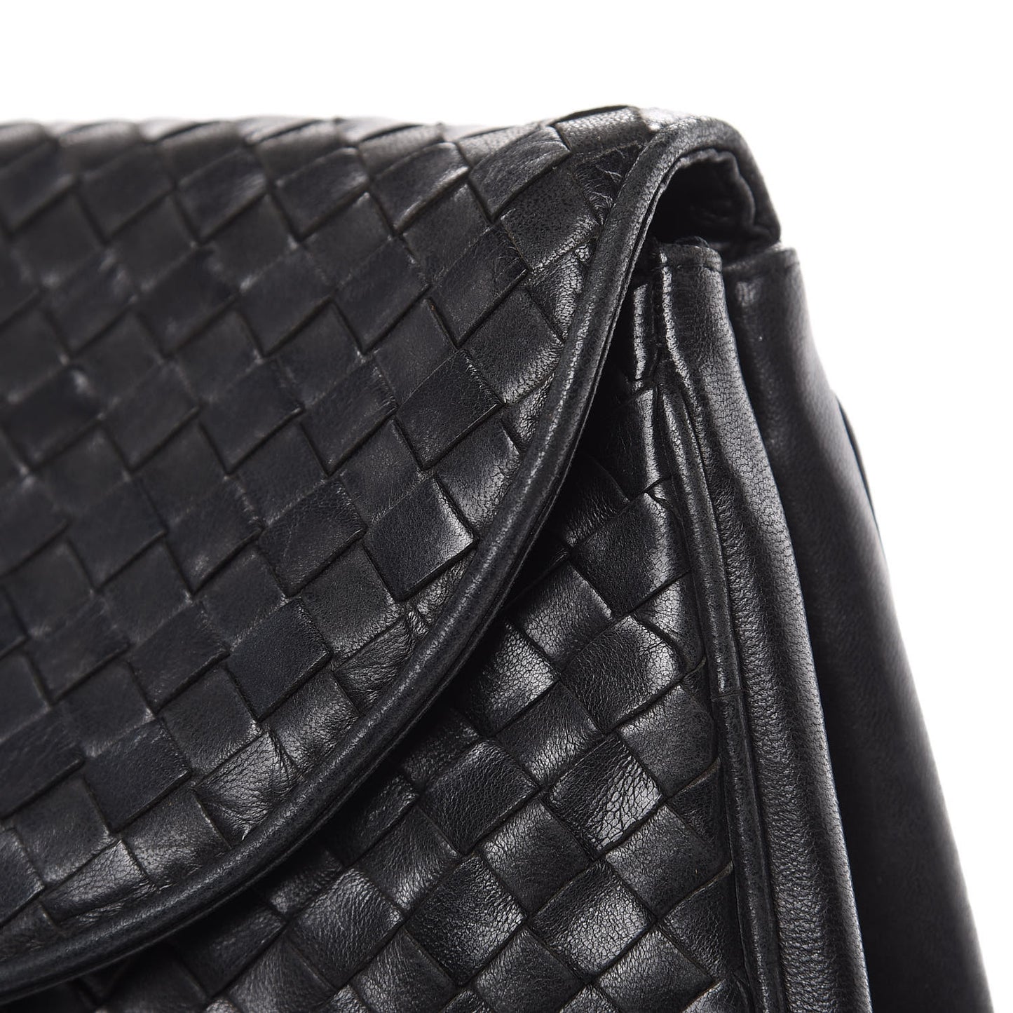 Nappa Intrecciato Crossbody Black