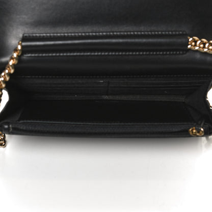 Chanel Caviar Quilted Boy Wallet On Chain WOC Black 5 of 12