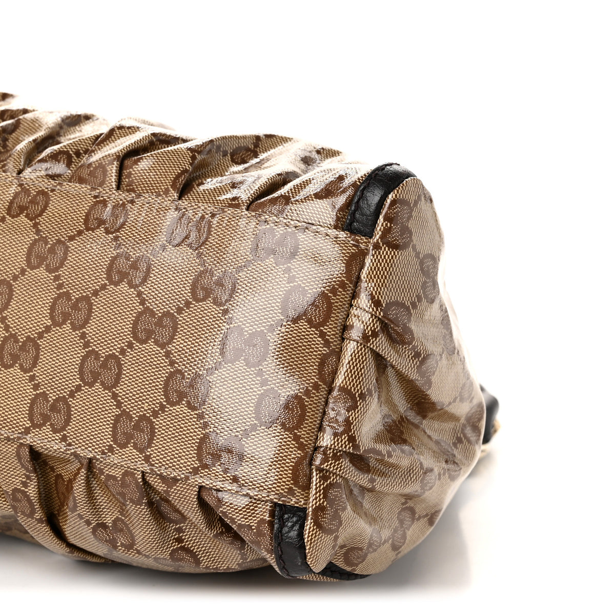 Gucci Crystal Monogram D Ring Gold Hobo Gold 10 of 10