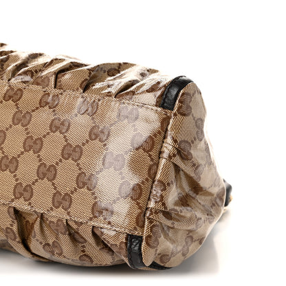 Gucci Crystal Monogram D Ring Gold Hobo Gold 10 of 10