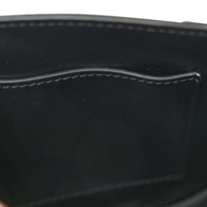 Versace Calfskin Crocodile Embossed Greca Goddess Mini Top Handle Bag Black 13 of 13