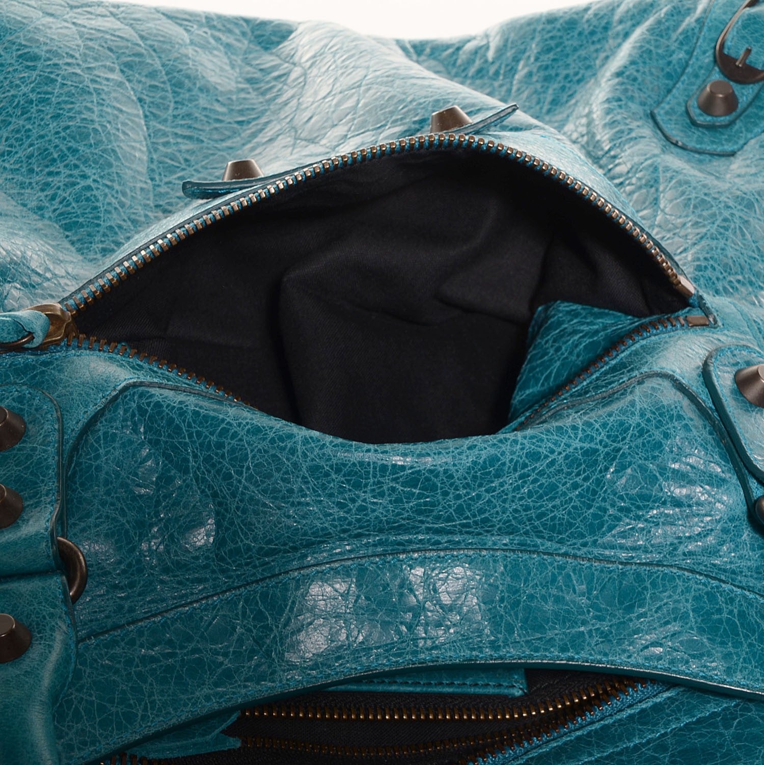 Balenciaga Agneau Classic Hardware City Bleu Paon 10 of 12