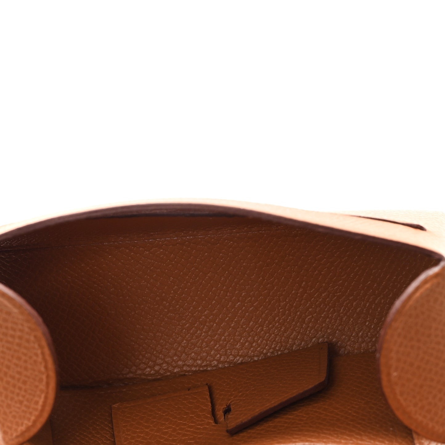 Grained Madame Calfskin Lipstick Case with Mirror Gold