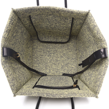 Celine Felt Medium Phantom Luggage Yellow Grey 5 of 11