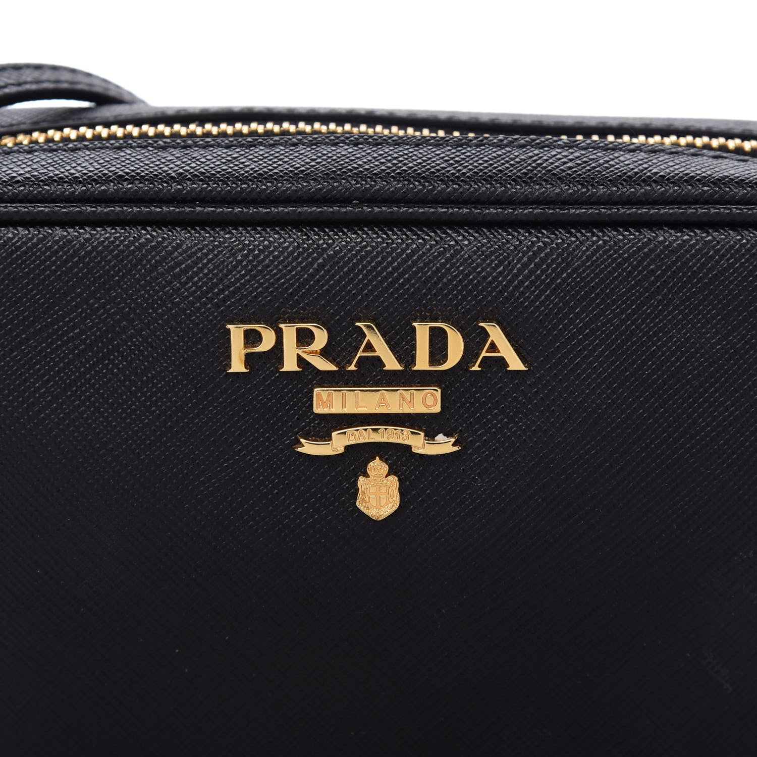 Prada Saffiano Lux Small Camera Crossbody Bag Black 10 of 10