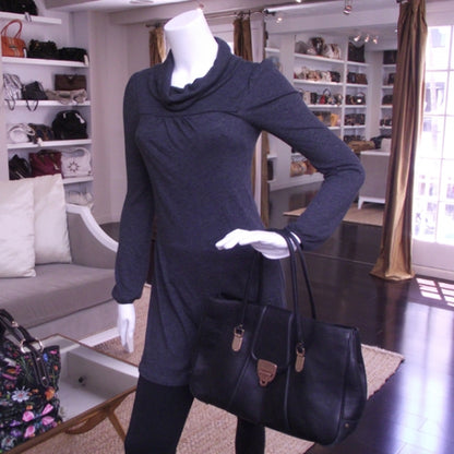 Gucci Leather Large Flap Tote Black 2 of 11