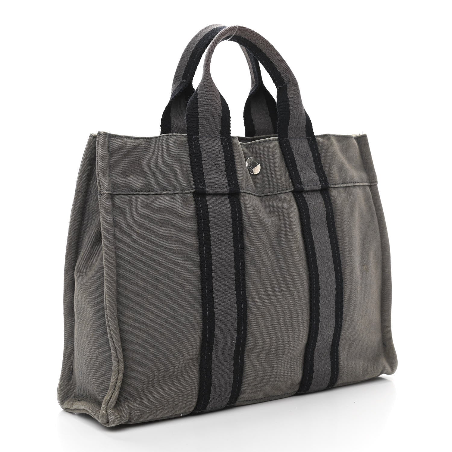 Hermes Canvas Fourre Tout PM Grey 3 of 9