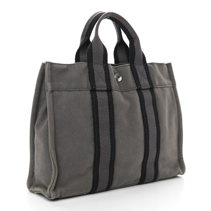 Hermes Canvas Fourre Tout PM Grey 3 of 9