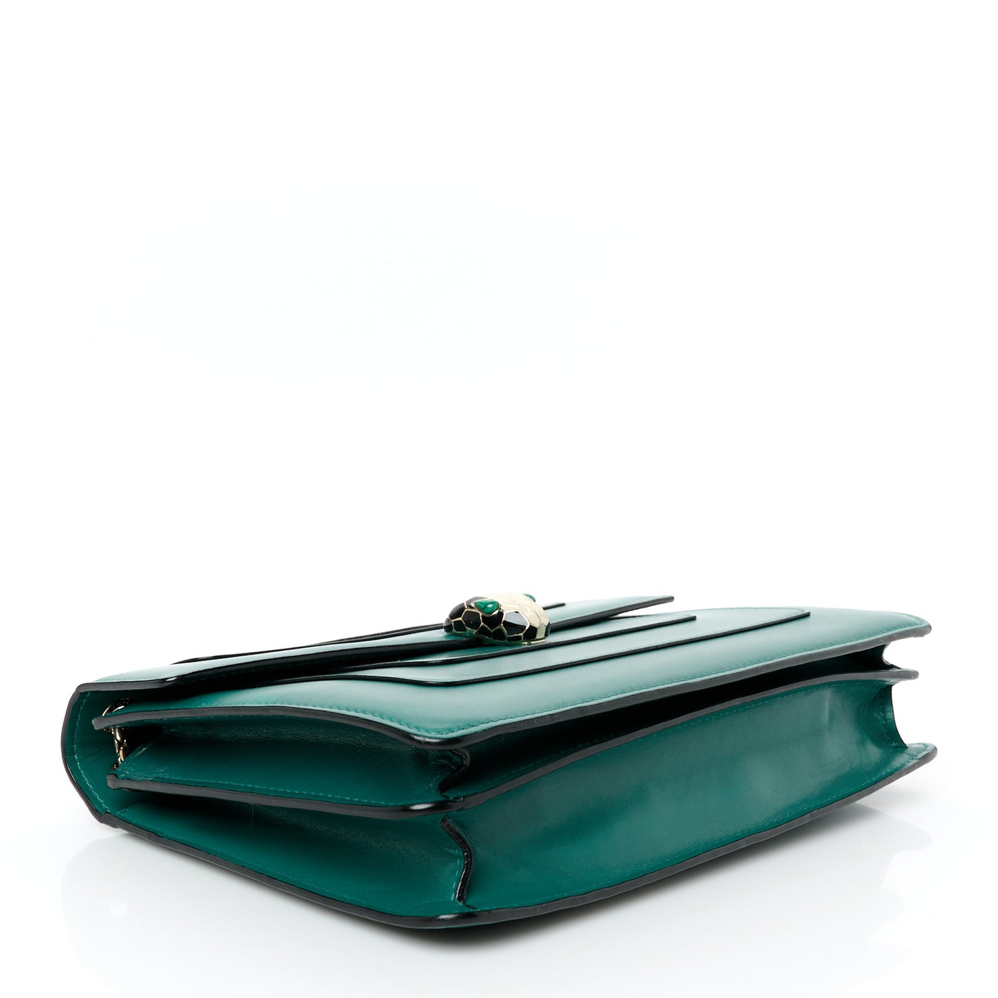 Calfskin Serpenti Forever Shoulder Bag Emerald Green