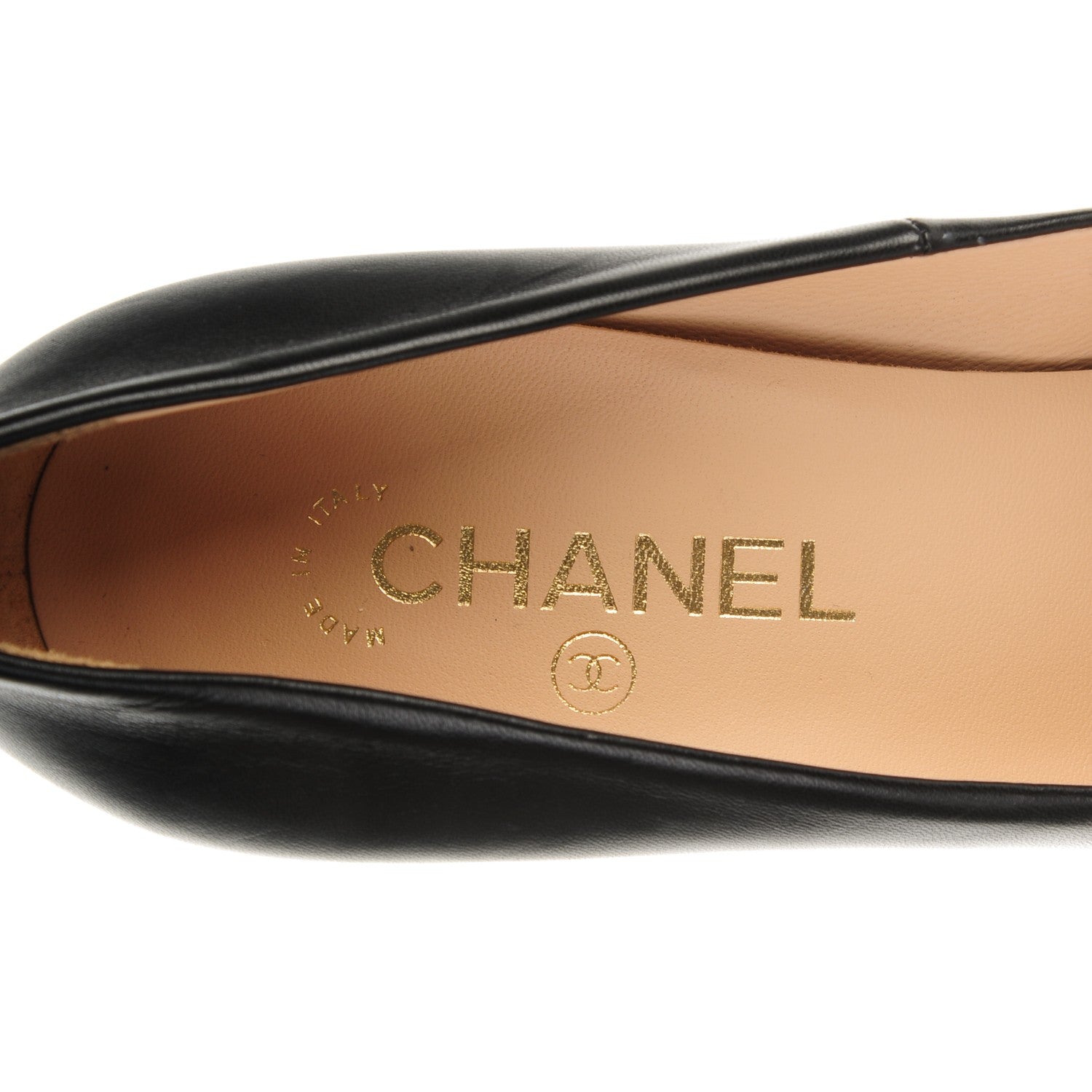 Chanel Lambskin CC Pumps 40 Black 7 of 8