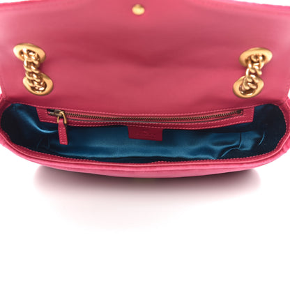 Gucci Velvet Matelasse Small GG Marmont Shoulder Bag Light Raspberry Rose 5 of 12