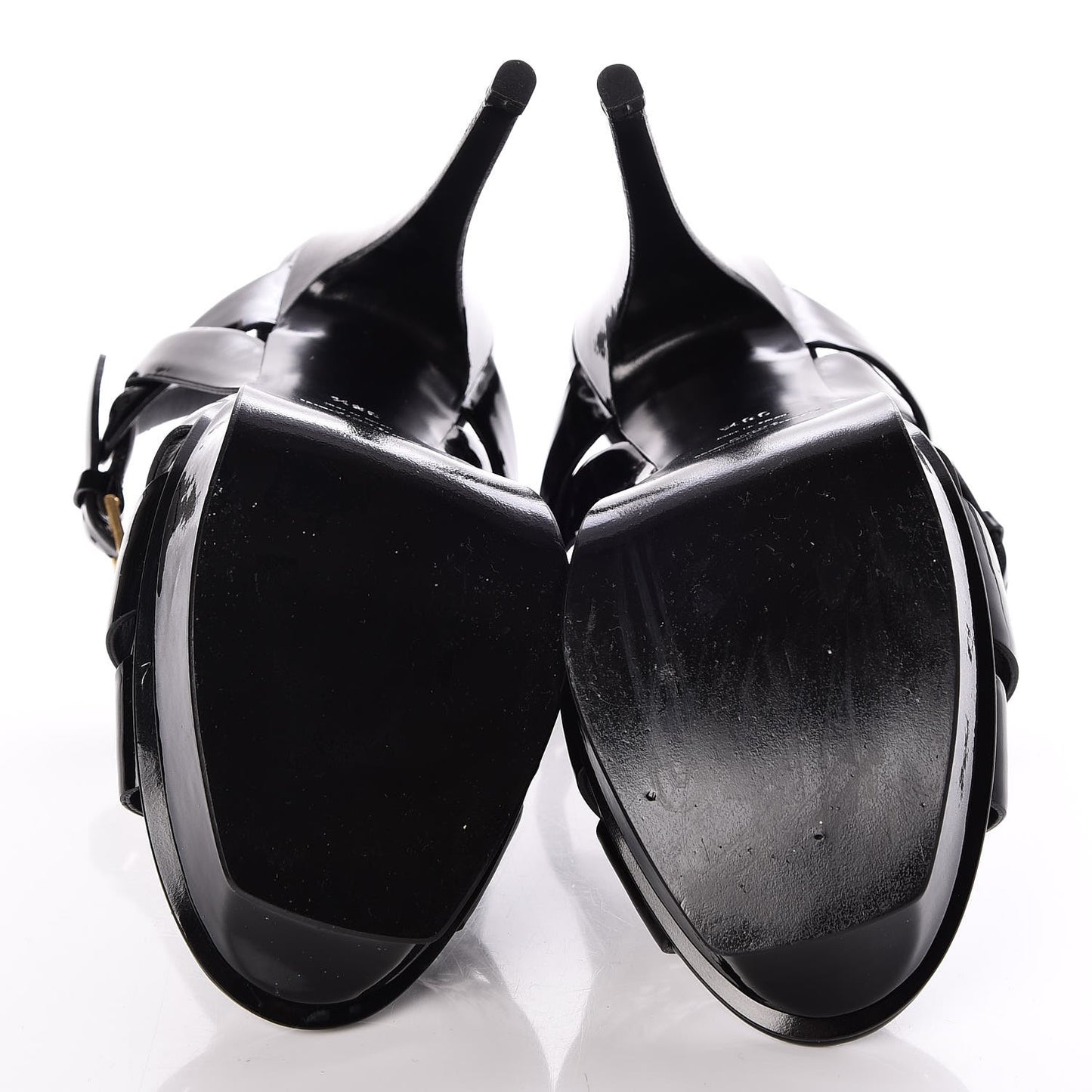 Patent Tribute 105 Platform Sandals 38.5 Black