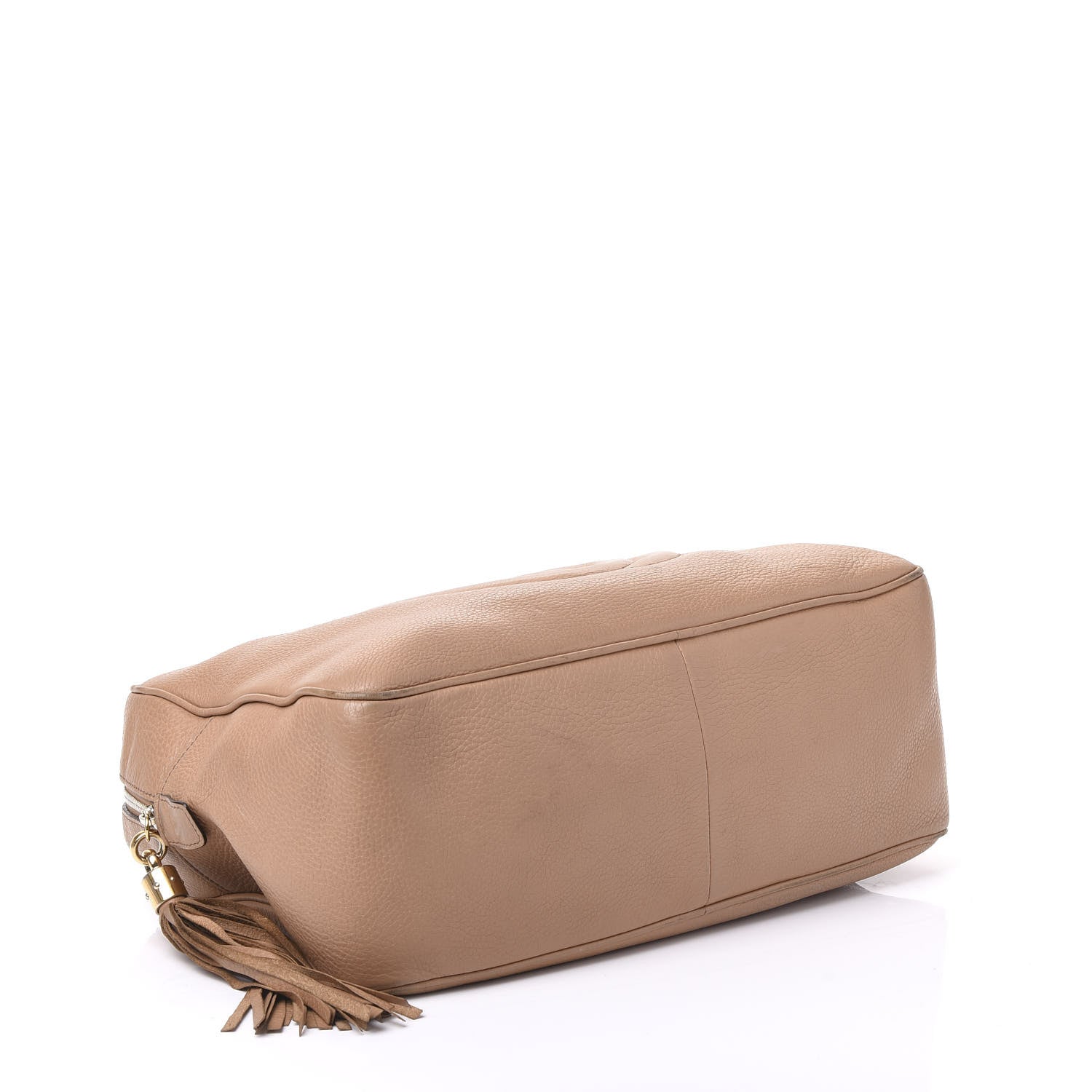 Gucci Pebbled Calfskin Medium Soho Bowler Camelia 3 of 17