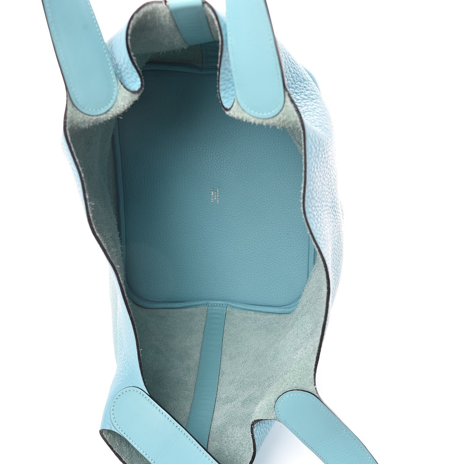 Hermes Taurillon Clemence Picotin 26 GM Bleu Atoll 5 of 11