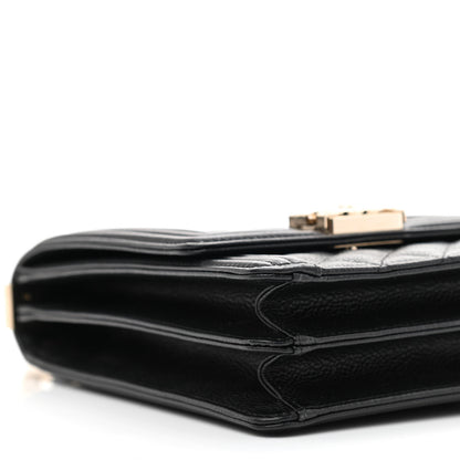 Chanel Caviar Quilted North South Boy Flap Black 9 of 10