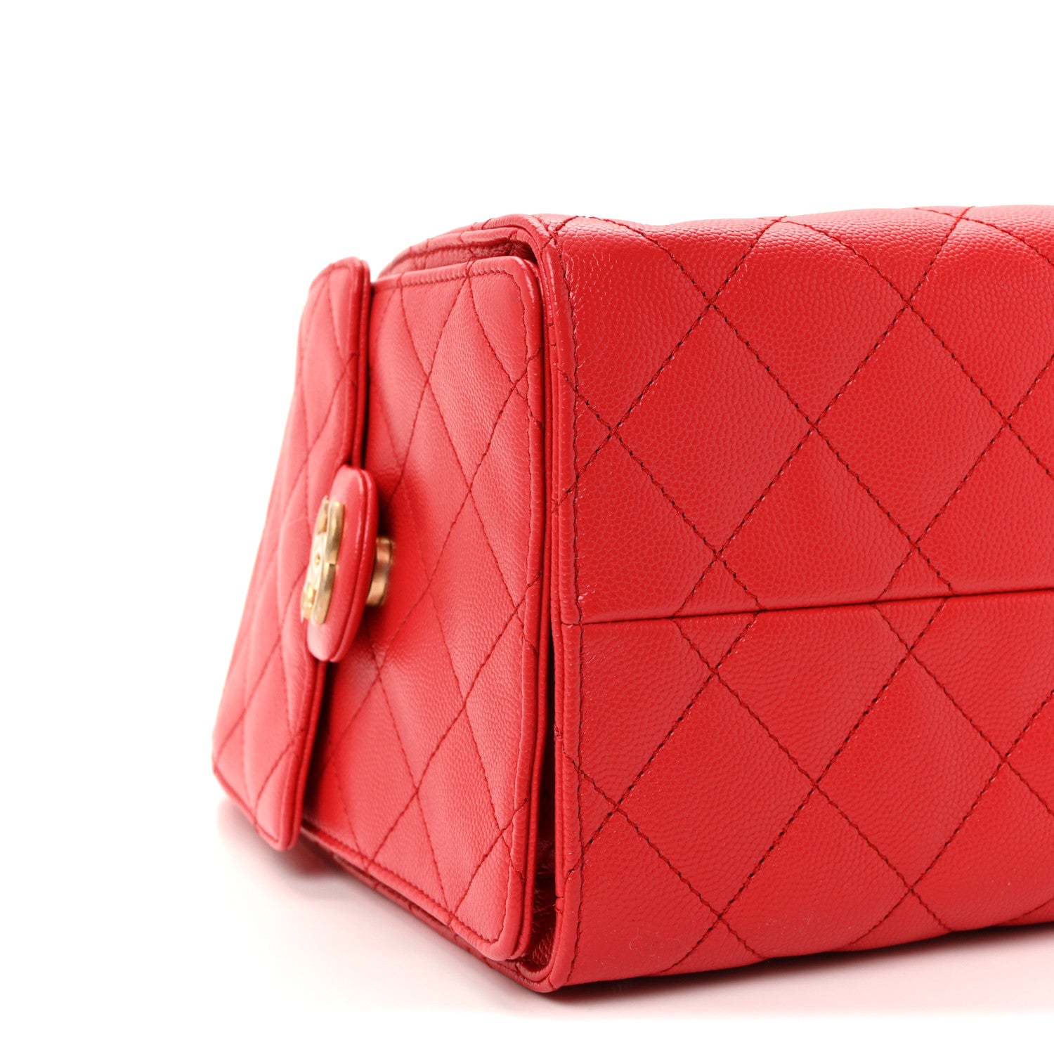 Chanel Caviar Quilted Small Chanel 25 Handbag Dark Red 9 of 10
