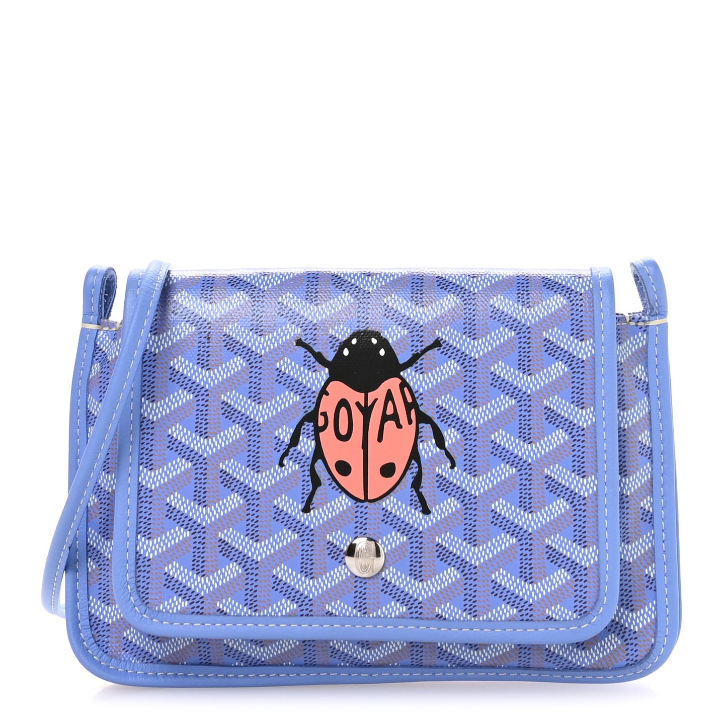 Goyardine Le Jardin Plumet Wallet Clutch Iris