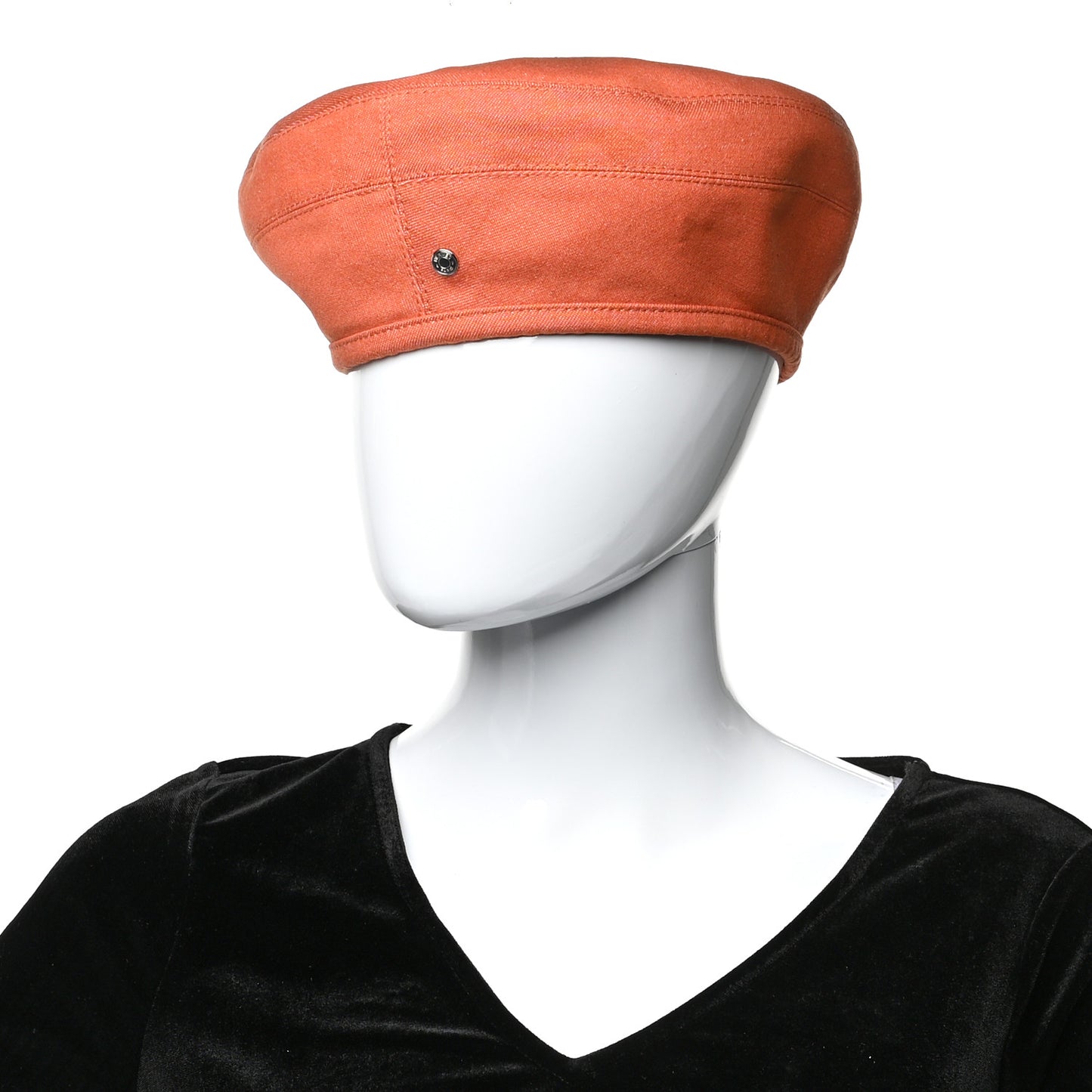 Denim Saint Honore Cliquetis Beret Hat 57 Orange Meranti