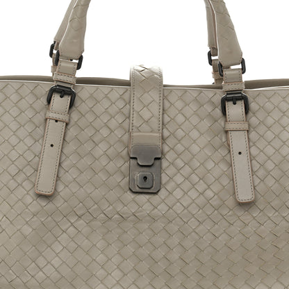Bottega Veneta Nappa Intrecciato Large Roma Tote Fume 8 of 10
